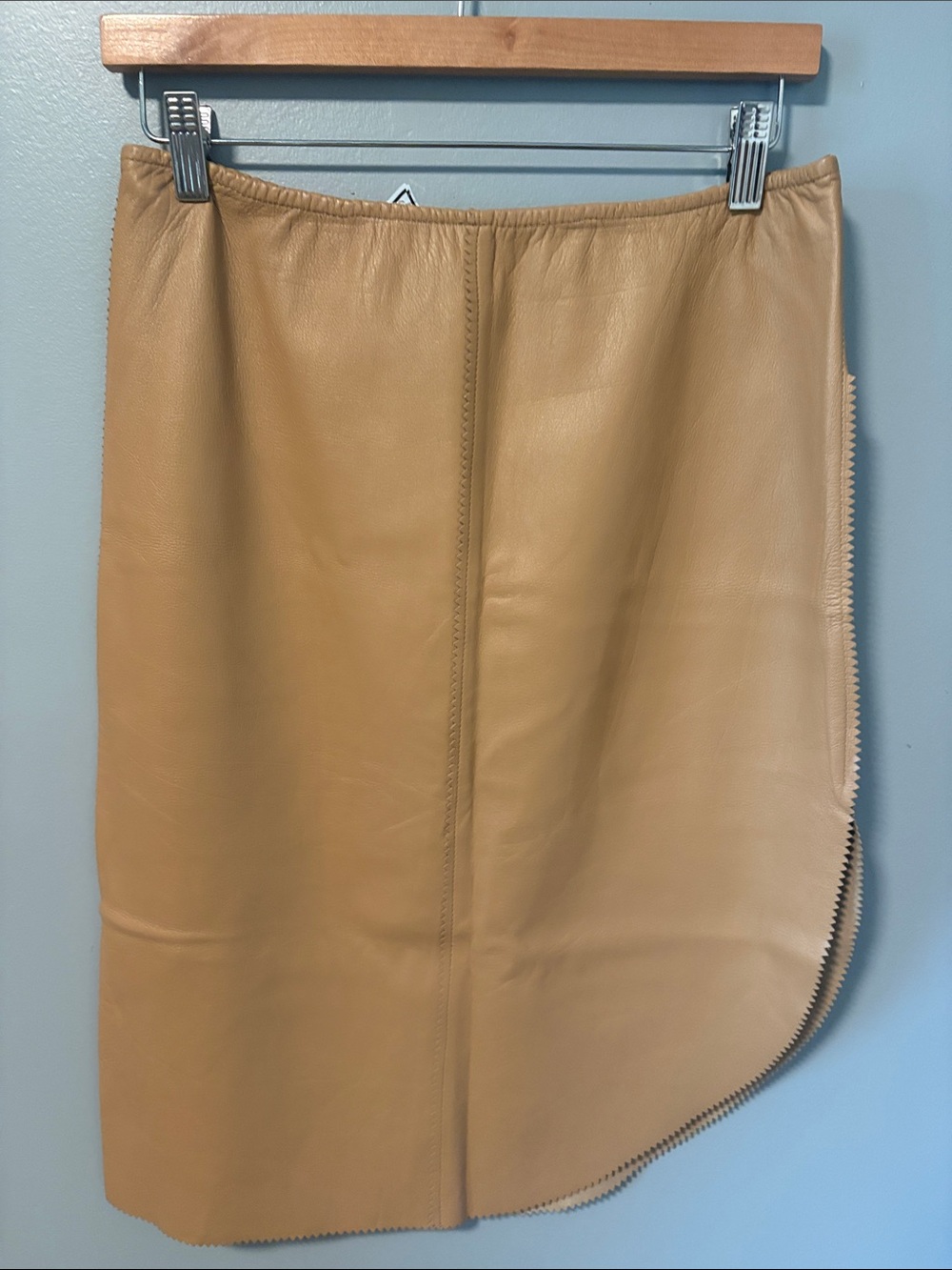 Cynthia Rowley Vintage Leather Skirt Size 8 NWT Minimalist Leather - Picture 2 of 10